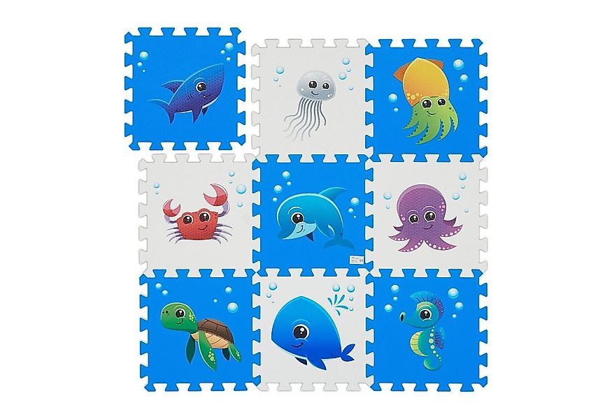 relaxdays Spielmatte Puzzlematte mit Meerestieren günstig online kaufen
