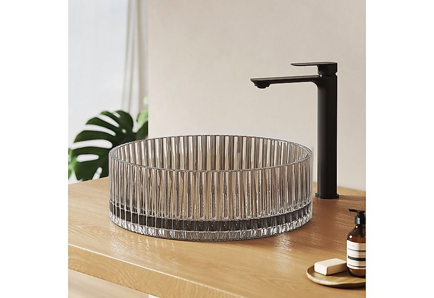 EMKE Aufsatzwaschbecken Rundes Glas Aufsatzwaschbecken 40 cm – modernes Des günstig online kaufen