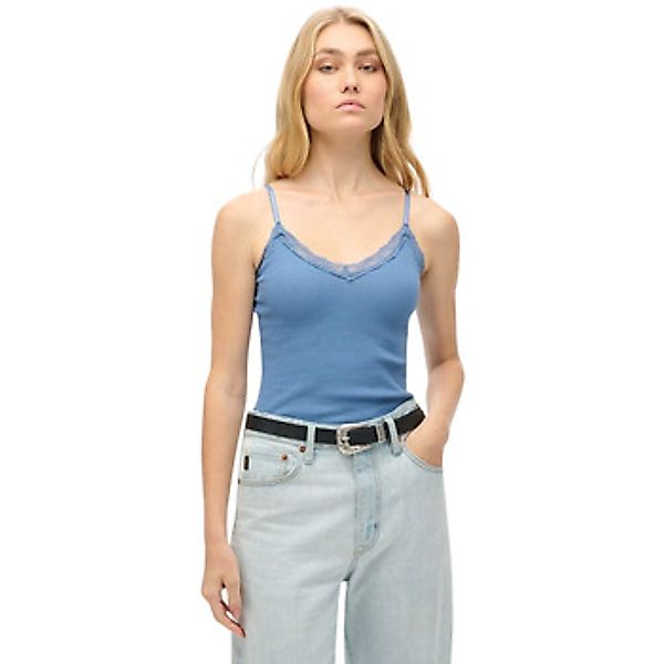 Superdry  Tank Top Débardeur court à liseré dentelle femme  Essential günstig online kaufen