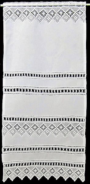 HOSSNER - ART OF HOME DECO Scheibengardine »Spitzingsee« Stangendurchzug 1 günstig online kaufen