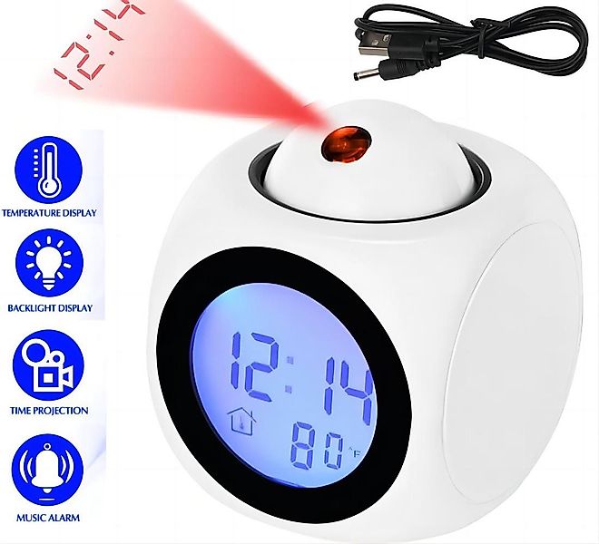 ZEUOPQ Projektionswecker Projektionswecker LED Musik Nachtlicht günstig online kaufen