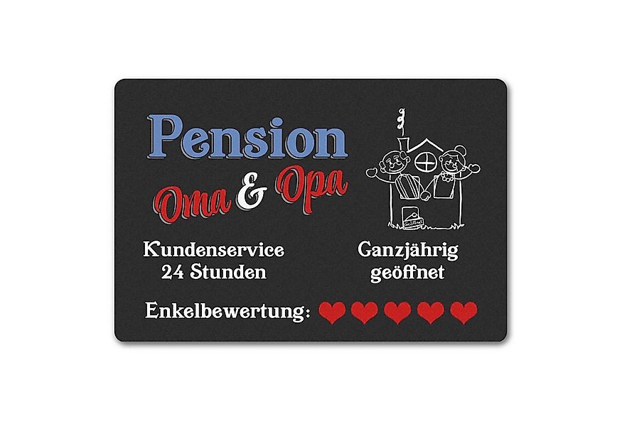 speecheese Fußmatte Pension Oma und Opa Fußmatte in 40x60 cm ohne Rand günstig online kaufen