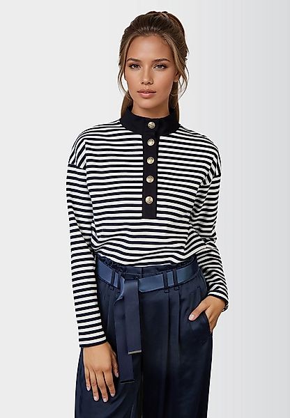 MARC AUREL Langarmshirt mit Streifen günstig online kaufen