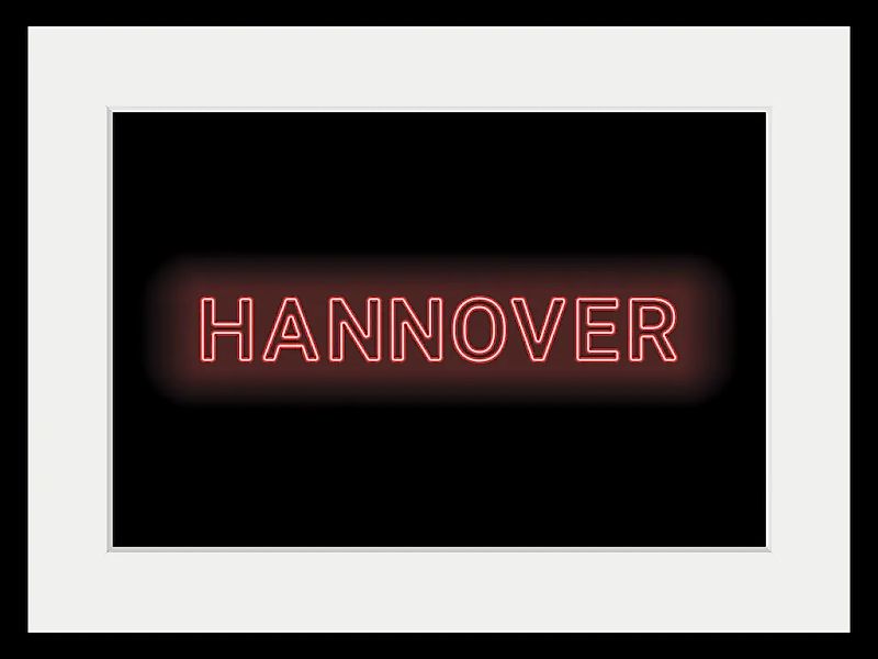 queence Bild »HANNOVER LIGHTS«, Städte-Schriftzug, (1 St.), HD Premium Post günstig online kaufen
