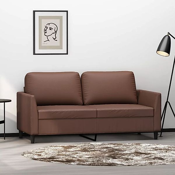 Vidaxl 2-sitzer-sofa Braun 140 Cm Kunstleder günstig online kaufen