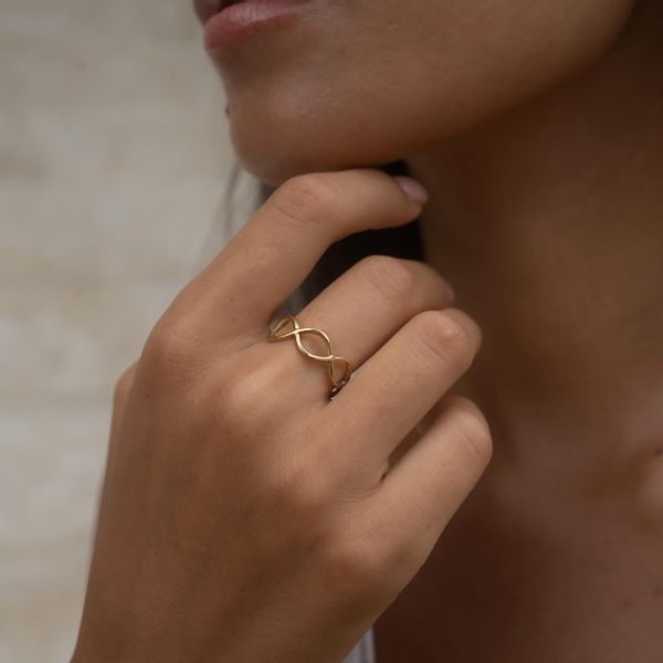 Made by Nami Fingerring Goldener Boho günstig online kaufen