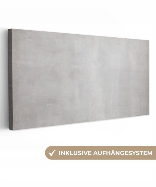 OneMillionCanvasses® Leinwandbild Panorama Beton - Grau günstig online kaufen