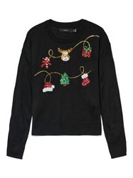 Vero Moda Weihnachtspullover VMGLITTER LS O-NECK günstig online kaufen