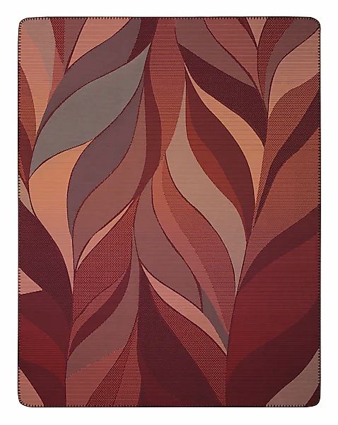Biederlack Wohndecke »Wohndecke Autumn Ember mit geketteltem Zierstich«, Ma günstig online kaufen