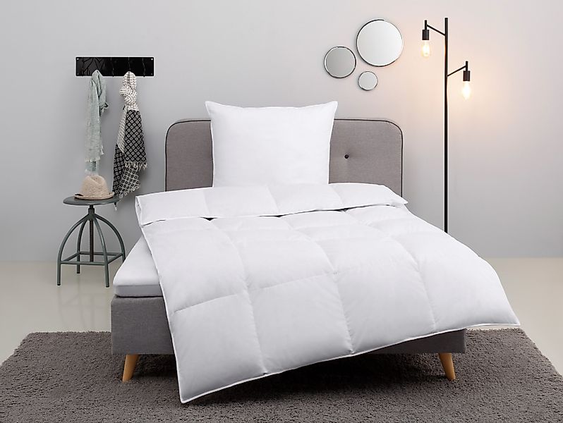 my home Daunenbettdecke + Kopfkissen Cavanelle günstig online kaufen