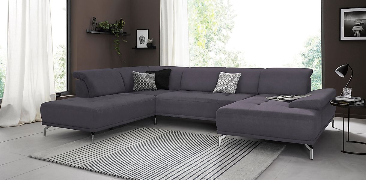 Places of Style Wohnlandschaft "Caluna", Inkl.Sitztiefenverstellung, wahlwe günstig online kaufen
