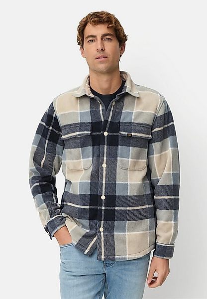 camel active Hemdjacke mit Taschen Langarm Kentkragen Markenlabel günstig online kaufen