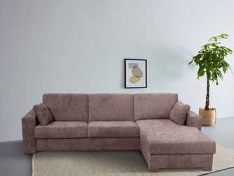 Home affaire Ecksofa "Roma "L" Dauerschlaffunktion, mit Unterfederung" Matr günstig online kaufen