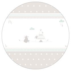 roba Laufgitter "Indibär, weiß, 75x100 cm" bis 15 kg mit Stoffeinlage und N günstig online kaufen