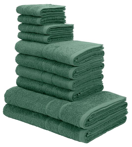 my home Handtuch Set "Inga, Duschtücher, Handtücher, Gästetücher, Seiftüche günstig online kaufen