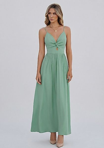 Cupshe Maxikleid Ärmelloses mit V-Ausschnitt und Spaghettiträgern aus Visko günstig online kaufen