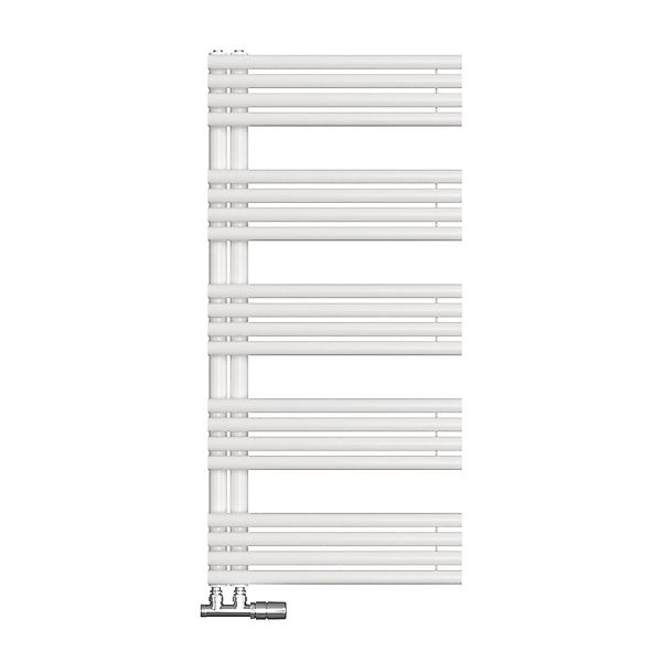 Emke Handtuchheizkörper 126 × 60 cm mit Seitenanschluss Weiß Badheizkörper günstig online kaufen