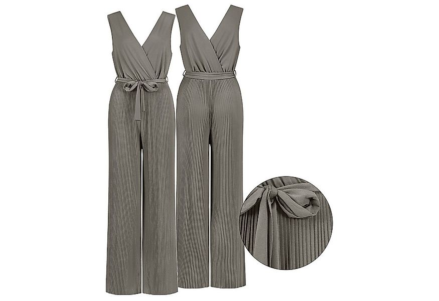 SUBLEVEL Overall Damen Overall Jumpsuit lange Hose Binde Gürtel Einteiler P günstig online kaufen