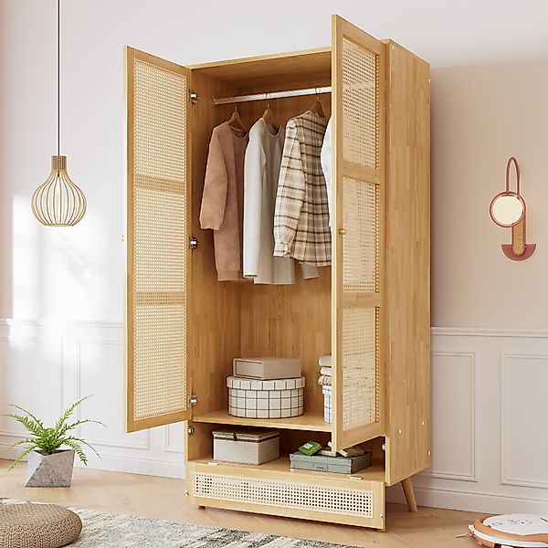 Flieks Kleiderschrank 2-türiger Schrank mit Stange günstig online kaufen