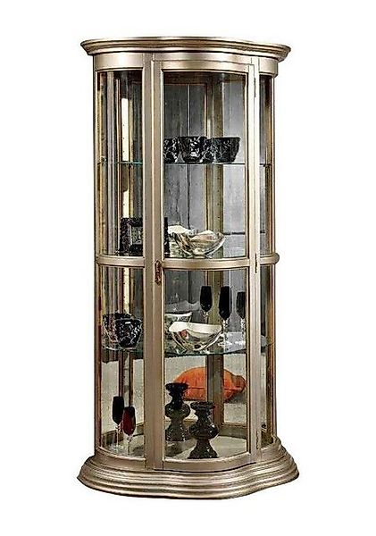 JVmoebel Vitrine Klassisch Vitrinen Glas Schrank Holz Wohnzimmer Braun Anri günstig online kaufen