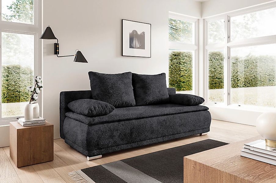 WERK2 Schlafsofa "Biggi, komfortabel & elegant, Schlaffunktion, Bettkasten, günstig online kaufen
