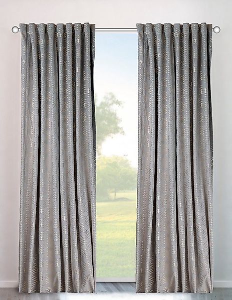 my home Vorhang Velvet Foil (2 St), Multifunktionsband, blickdicht, Samt günstig online kaufen