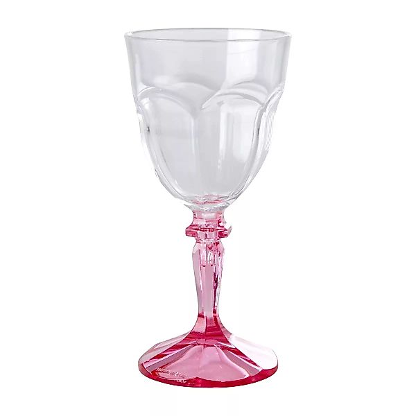 Rice Two Tone Weinglas akryl 26,6cl Clear-pink günstig online kaufen