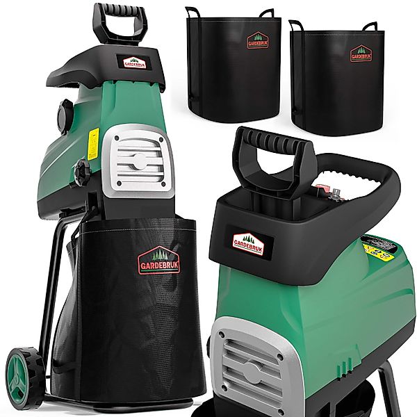 Gardebruk Häcksler, Elektrischer Leisehäcksler 3100 W günstig online kaufen