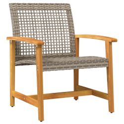 vidaXL Sofaelement Gartenstühle 2 Stk. Grau günstig online kaufen