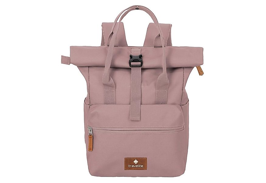 travelite Rucksack Basics Short Handle - Rolltop Rucksack 46 cm (smokey ros günstig online kaufen