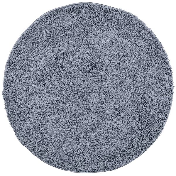vidaXL Teppich Shaggy Hochflor Modern Blau  120 Cm 1954827 günstig online kaufen