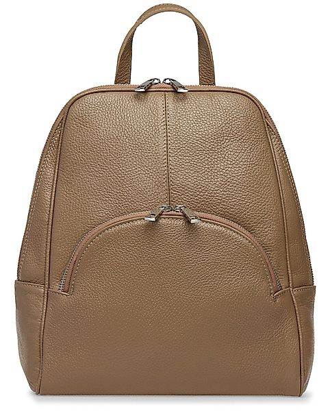 Caspar Cityrucksack eleganter großer Damen Leder günstig online kaufen
