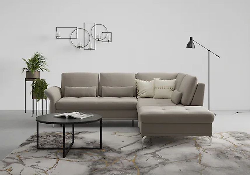 Home affaire Ecksofa »Palm Beach L-Form« Federkern, mit Sitztiefenverstellu günstig online kaufen