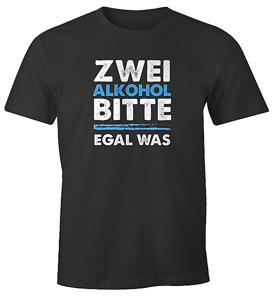 MoonWorks Print-Shirt Herren T-Shirt Zwei Alkohol günstig online kaufen