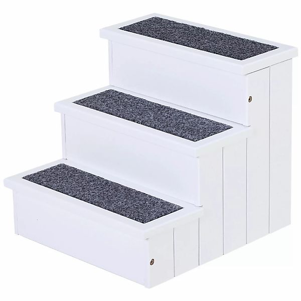 PawHut Haustiertreppe 3 Stufen Tiertreppe Katzentreppe günstig online kaufen