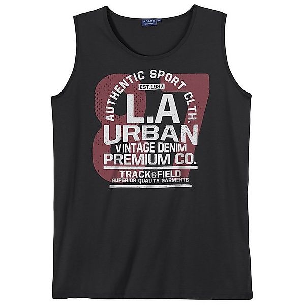 ADAMO Rundhalsshirt Große Größen Herren Muskelshirt schwarz L.A Urban Adamo günstig online kaufen