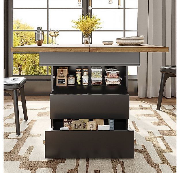 OKWISH Esstisch Multifunktionaler Ausziehtisch (Ausziehbarer Teleskoptisch günstig online kaufen