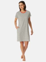 Schiesser Nachthemd Damen-Nachthemd Single-Jersey Streifen günstig online kaufen