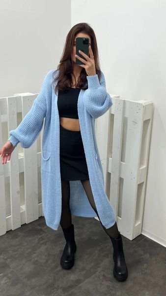 HELLO MISS Longstrickjacke Modisch Maxi Strickjacke günstig online kaufen