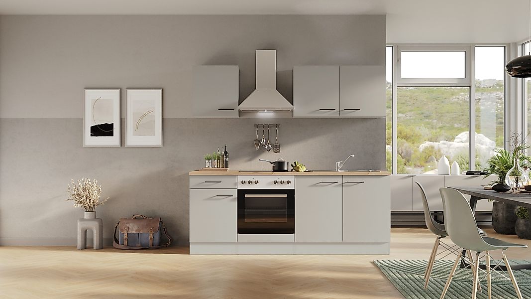 Flex-Well Küchenzeile Lund, Gesamtbreite 210 cm, günstig online kaufen