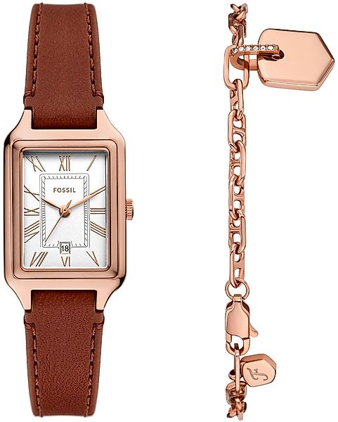 Fossil Quarzuhr RAQUEL ES5377SET, (Set, 2-tlg., günstig online kaufen