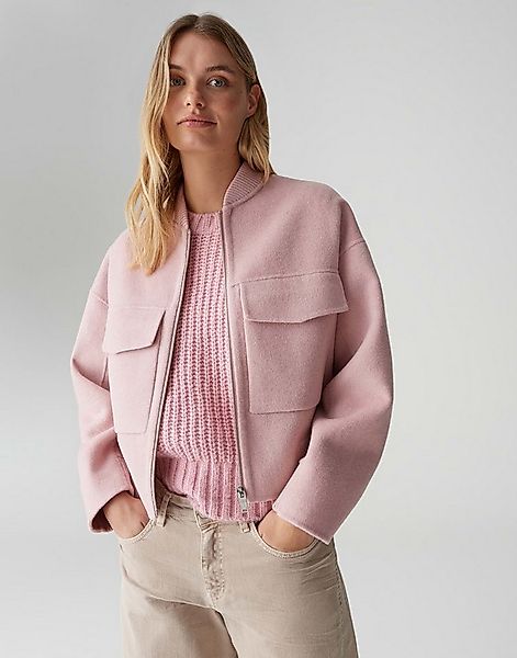 OPUS Blouson HISO Regular im Wollmix lockere Passform, weicher Griff günstig online kaufen