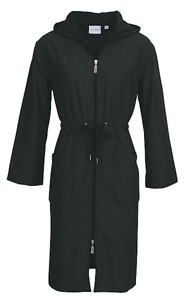 Carl Ross Unisex-Bademantel 35410, Midilänge, Baumwoll-Mix, Kapuze, Reißver günstig online kaufen
