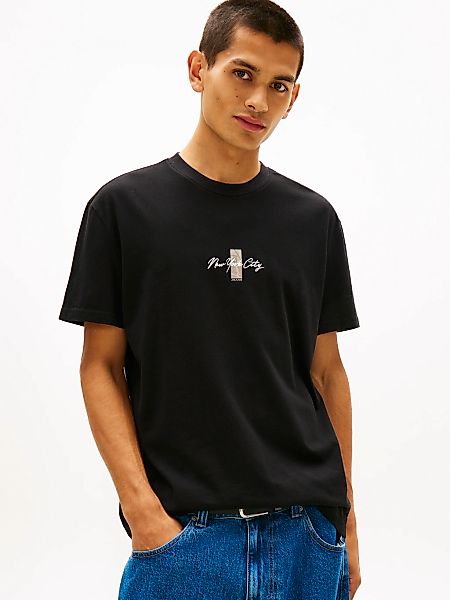 Tommy Jeans T-Shirt "TJM REGULAR SIGN BLOCK" Regular fit mit Rundhalsaussch günstig online kaufen