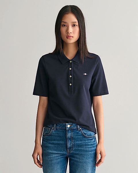 Gant Poloshirt "SLIM SHIELD KA PIQUE POLO", mit grafischer Logostickerei au günstig online kaufen