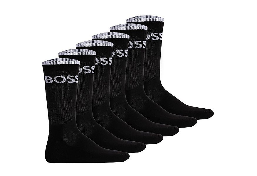BOSS Kurzsocken Herren Socken 6er Pack Baumwolle 6P QS Stripe CC (Packung, günstig online kaufen
