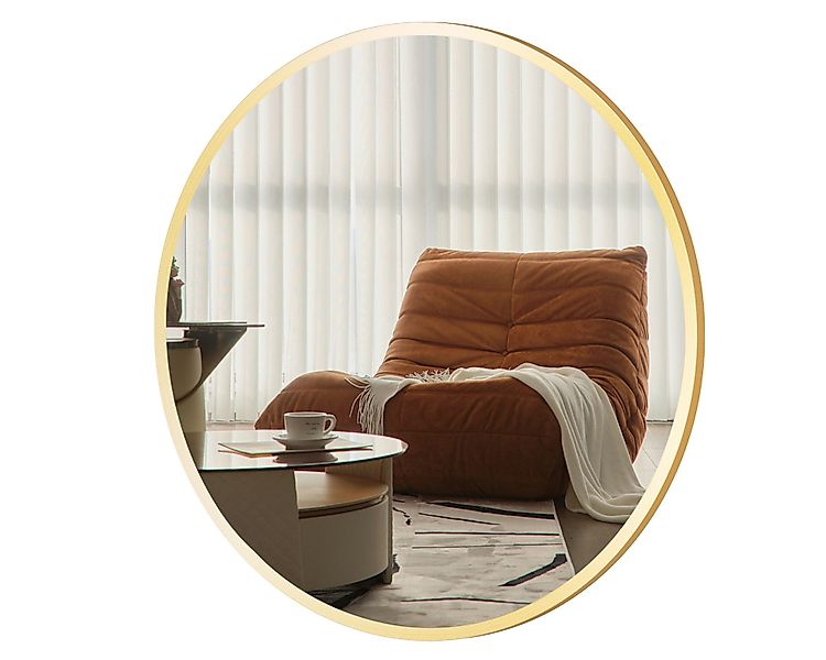 Hopibath Wandspiegel Gold Rund Spiegel für günstig online kaufen