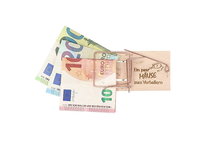 Spruchreif® Spardose Mausefalle Geldgeschenk · Mausefalle mit Spruch · Guts günstig online kaufen