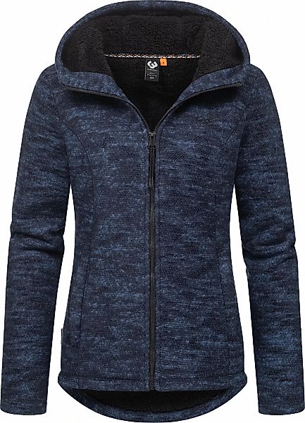 Ragwear Kapuzenstrickjacke "Lyshka Melange", Kuschelige Kapuzenjacke in Str günstig online kaufen