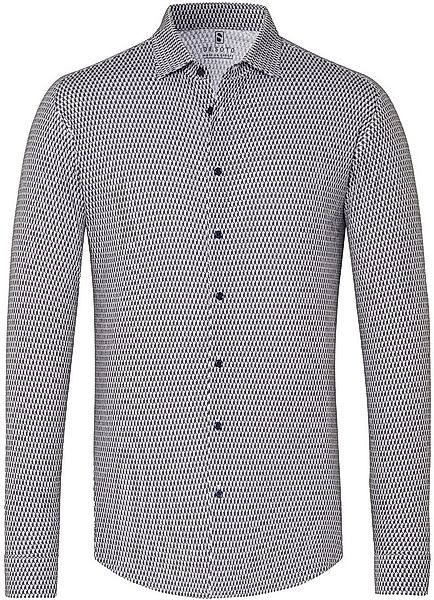 Desoto Hemd Würfel Navy - Größe 3XL günstig online kaufen